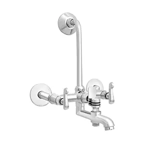 high grade 3 in 1 wall mixer tap with bend